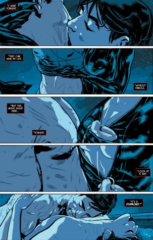 Batman comic sex scene