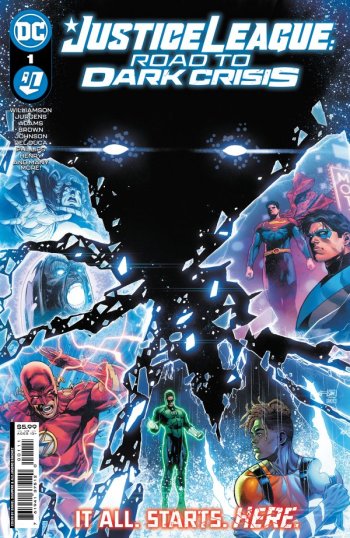 Justice League Road to Dark Crisis 1, cover, 2022, Daniel Sampere