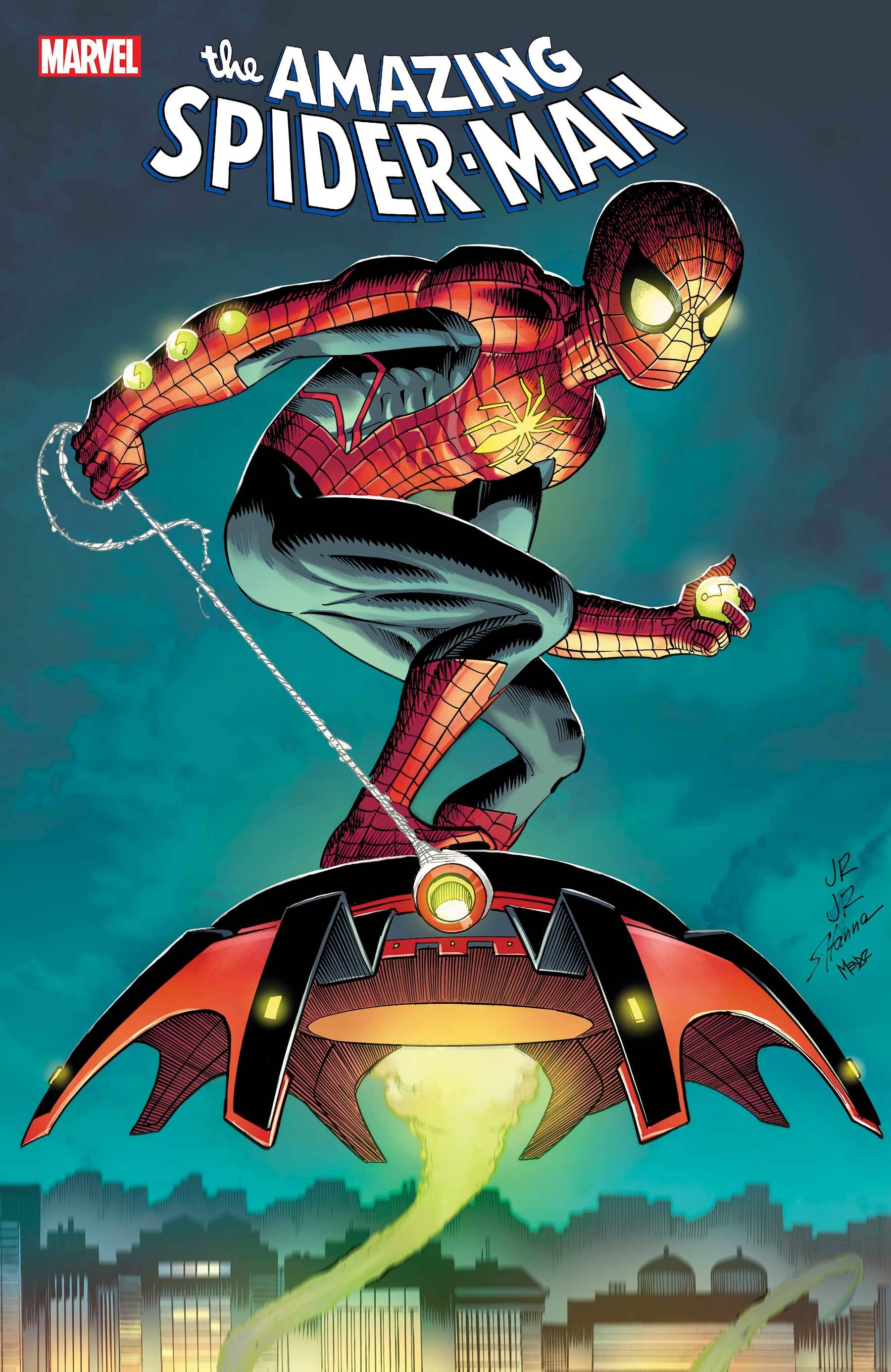 The Amazing Spider-Man #8, cover, 2022, John Romita Jr, Scott Hanna, Marcio Menyz