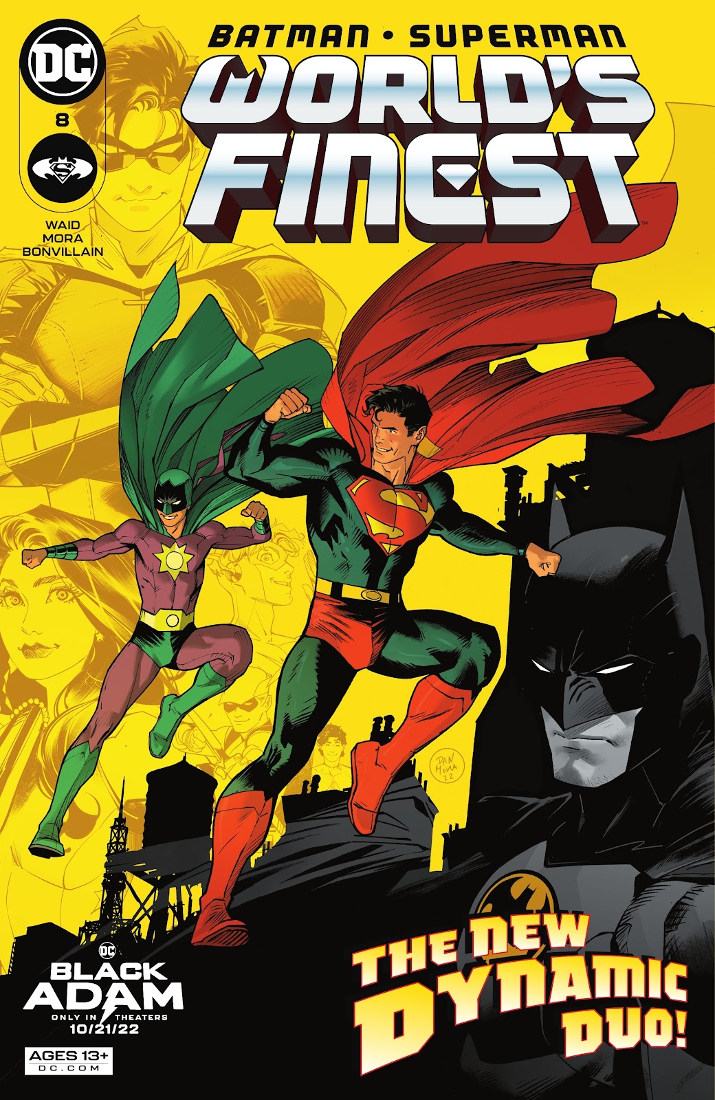 Batman Superman World's Finest 8, cover, 2022, Dan Mora