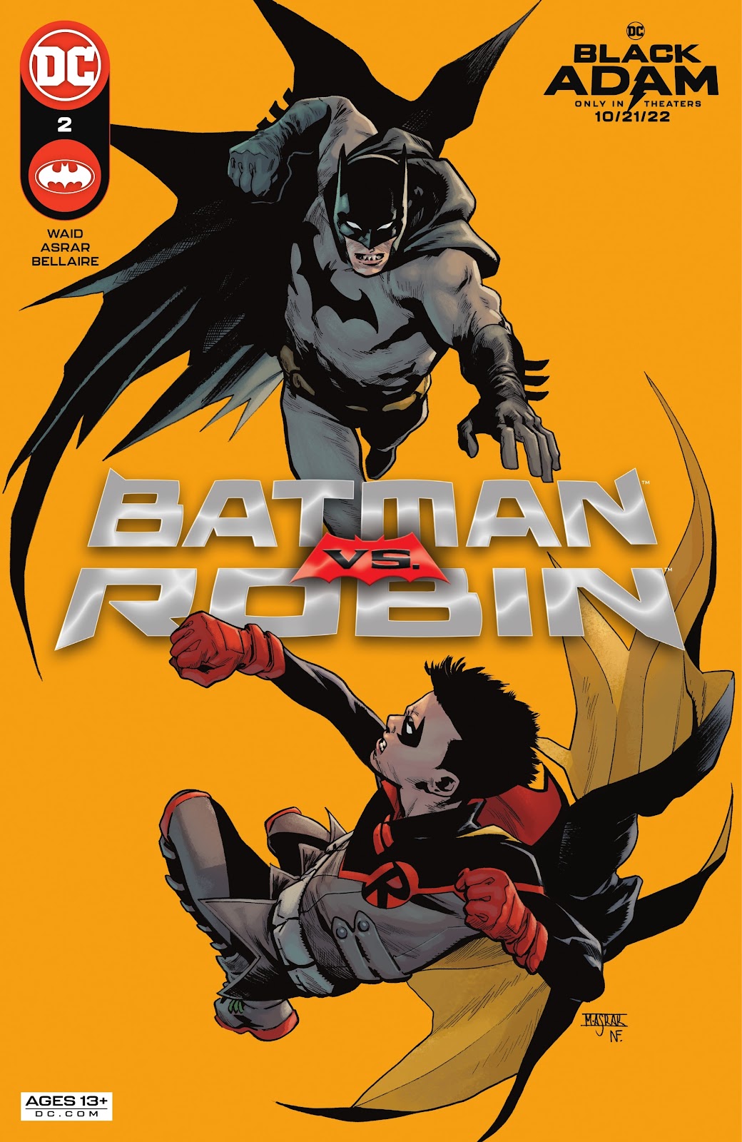 Batman vs. Robin 2, cover, 2022, Mahmud Asrar, Nathan Fairbairn