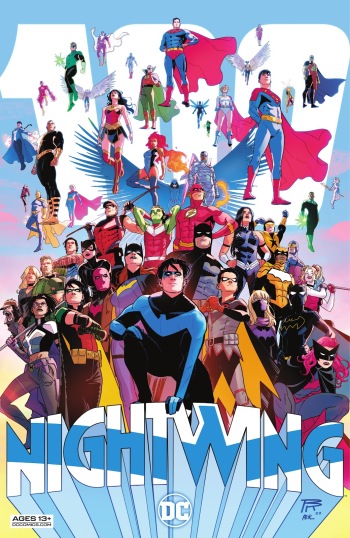 Nightwing #100 cover, January 2023, Bruno Redondo