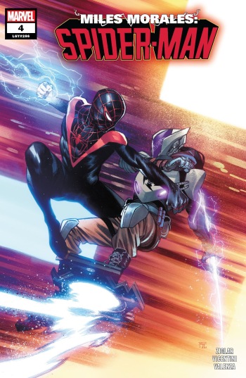 Miles Morales Spider-Man 4, cover, March 2023, Dike Ruan, Alejandro Sanchez
